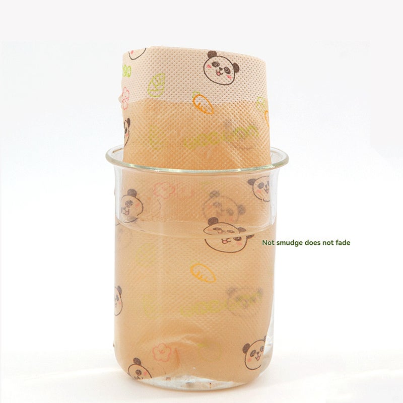 Coreless Toilet Paper: 4-Layer Thickened Bamboo Pulp Tissue - Soft Absorbent Sustainable Eco-Friendly Cute Panda Print for Household Hotel Public Restroom Use - Image 4