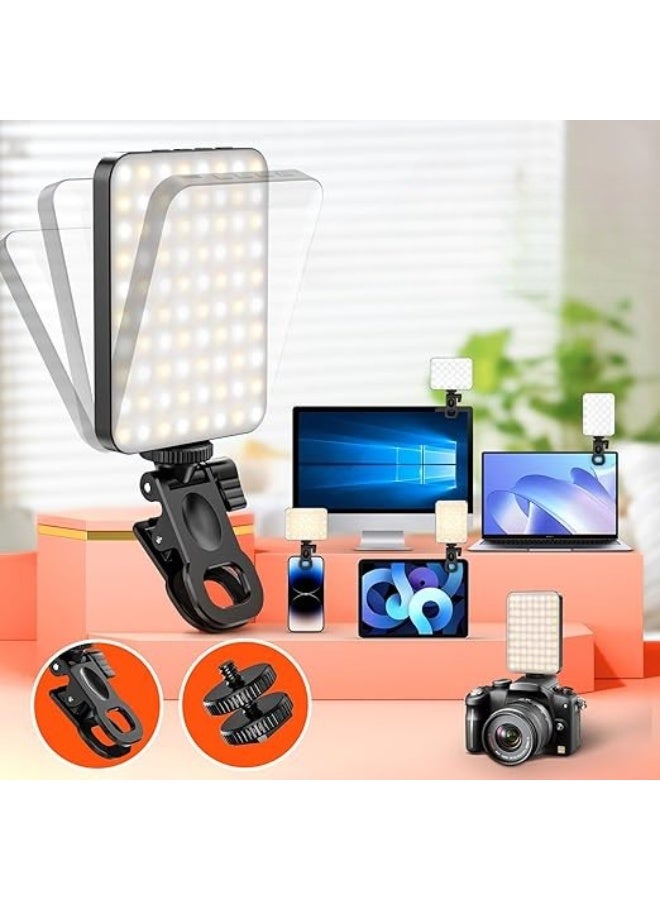 Rechargeable Selfie Light with 3000mAh Battery – 3 Lighting Modes and 10 Brightness Levels – Portable Phone Light for iPhone, iPad, Laptop, TikTok, Makeup, Live Streaming, and Vlogs  - Image 2