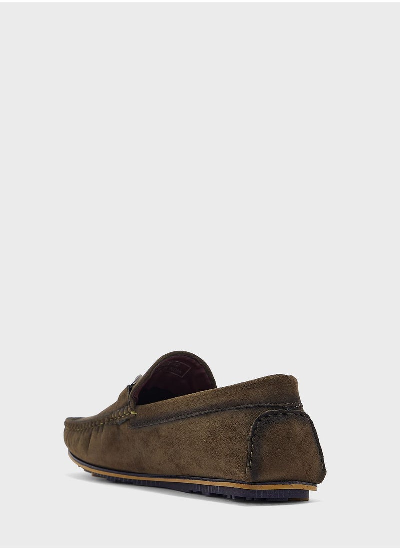 Robert Wood - Nubuck Loafers - Image 1