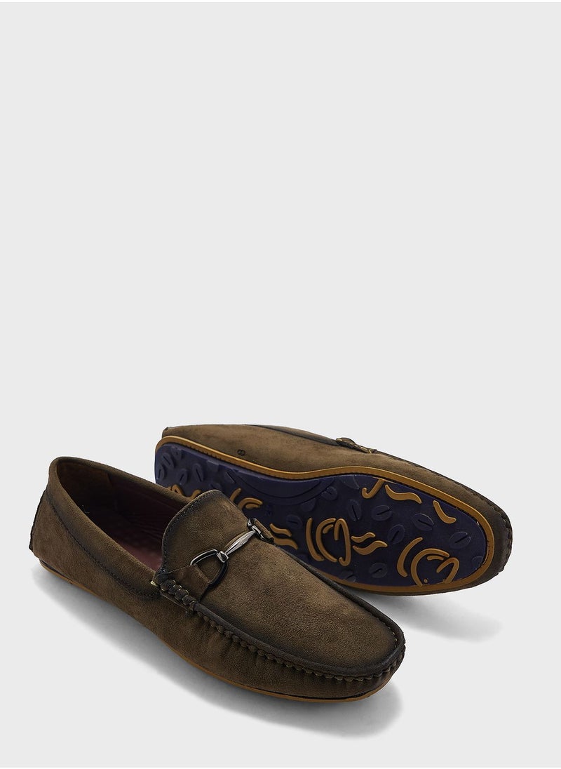 Robert Wood - Nubuck Loafers - Image 1