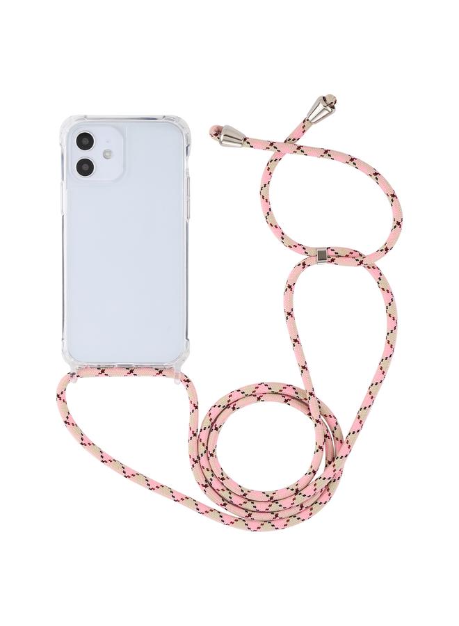 اس-توب جراب لهاتف iPhone 12 mini مصنوع من الأكريليك الشفاف مع وسادة هوائية ومضاد للصدمات وغطاء حماية للهاتف مع حبل - Image 2