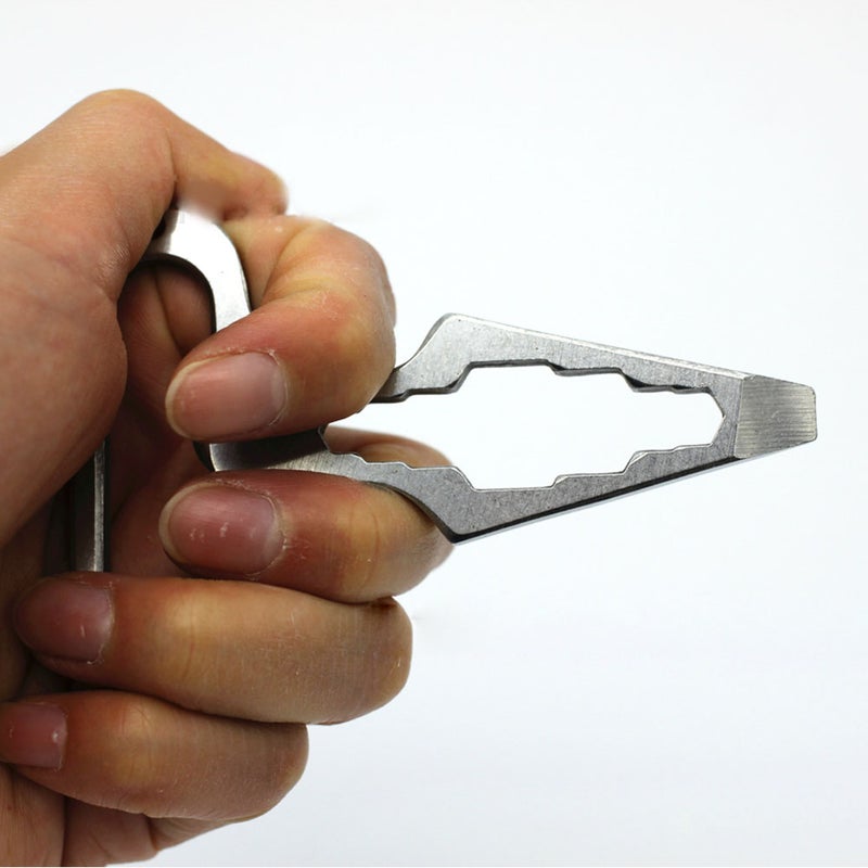 Multi function Stainless Steel Tactics Self Denfense Tool Bottle Opener Screwdriver - Image 4