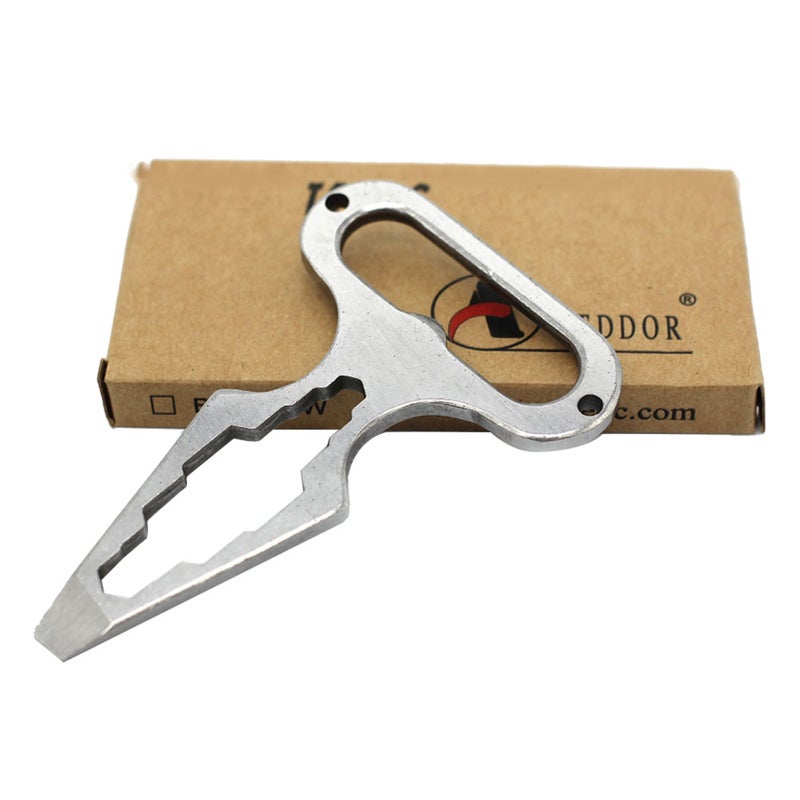 Multi function Stainless Steel Tactics Self Denfense Tool Bottle Opener Screwdriver - Image 2