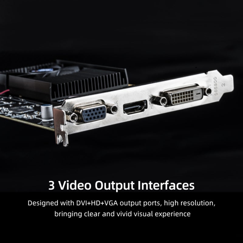 Sapphire Gaming Graphics Card 4GB DDR3 320 Stream Processor - 7-Blade Cooling Fan Computer Video Card with DVI HDMI VGA for Smooth Gaming - Image 2