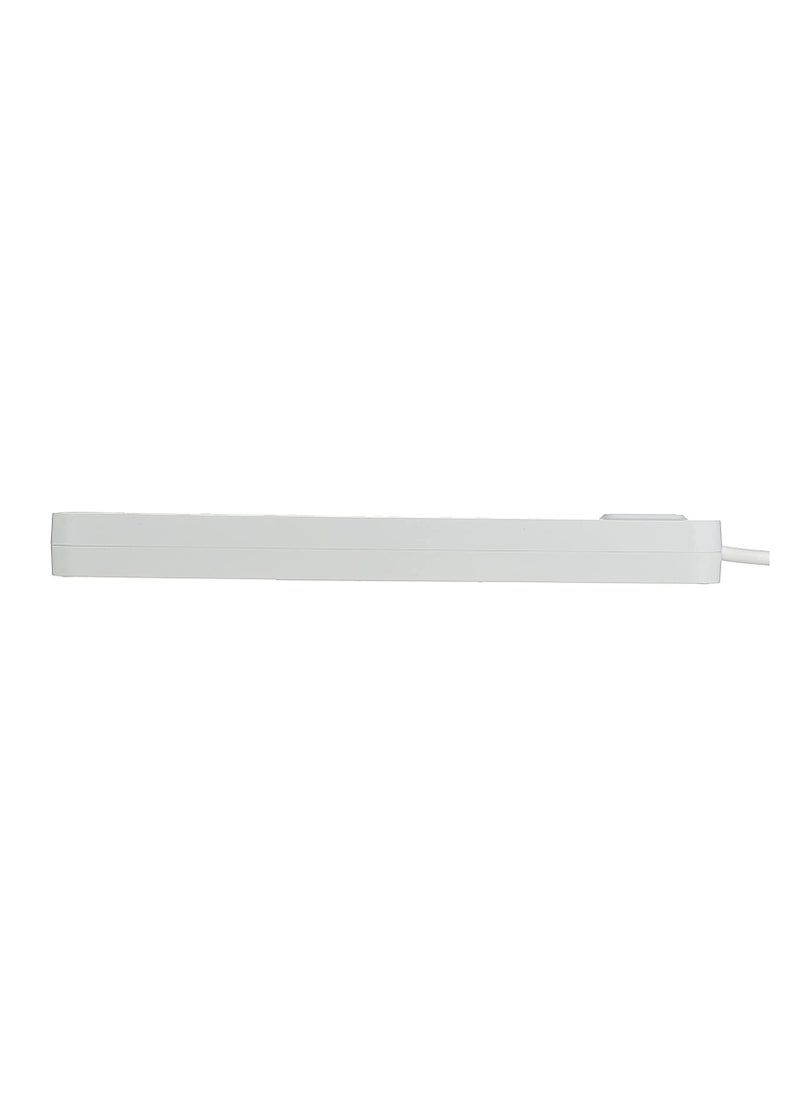 belkin Belkin 6 Way/6 Plug 3m Power Extension Strip with On/Off Switch for Televisions, Gaming Consoles, Home, Office and More - White  - Image 4