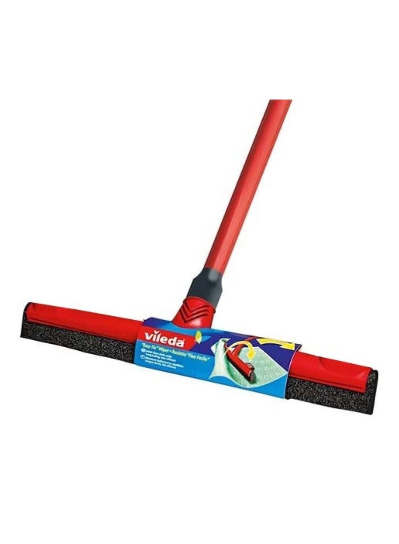 فيليدا ممسحة أرضيات مطاطية كلاسيك 52 سم مع عصا احمر