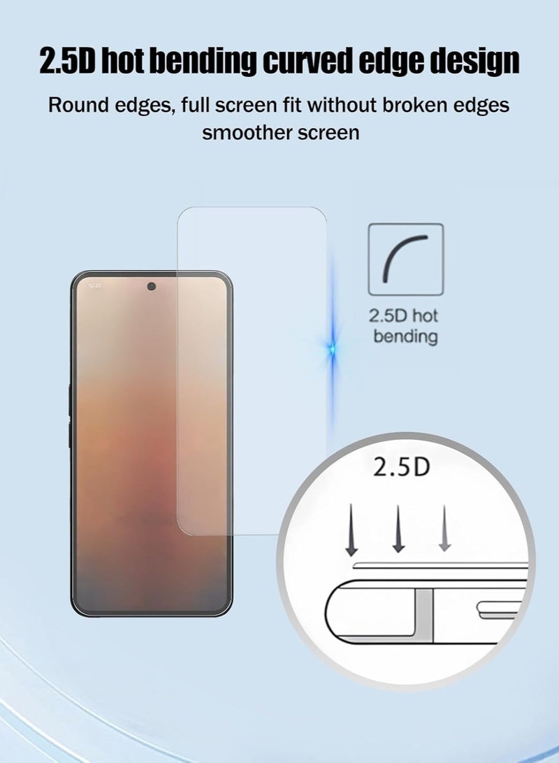 general Screen Protector Compatible with Nothing Phone (4a) Pro 2026, [2-Pack] Tempered Glass and [2-Pack] Camera Lens Protectors, Scratch-Resistant 9H Hardness Tempered Glass - Image 3