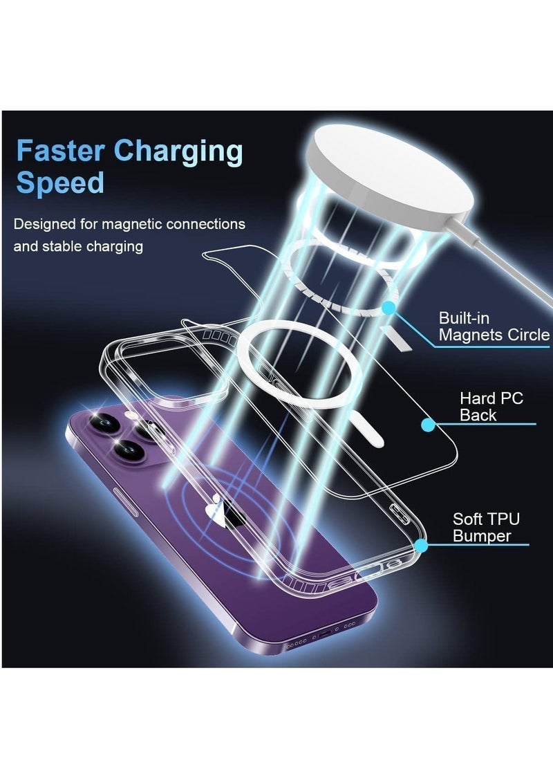 Raxoom iPhone 15 Pro Max Clear Case by â€“ 5-in-1 Protection Bundle with 2 Pack Tempered Glass Screen Protector, 2 Pack Camera Lens Protectors, and 1 Magnetic Phone Case â€“ Premium Clear Case for iPhone 15 Pro Max 6.7-Inch â€“ Shockproof, Scratch Resistant, Full Protection - Image 5