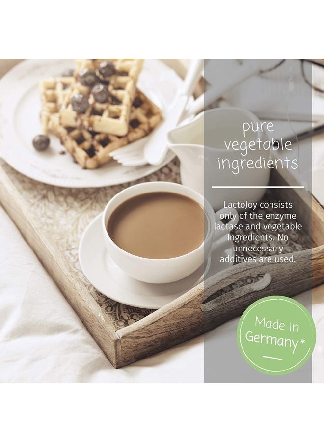 Lactojoy Lactase Pills I 80 Pieces I Powerful Lactase Enzymes for Lactose Intolerance I Ultra Pure Lactase for Improved Digestion I No Silicon Dioxide, No Artificial Flavors, No Sucralose I 100% Vegan - Image 3