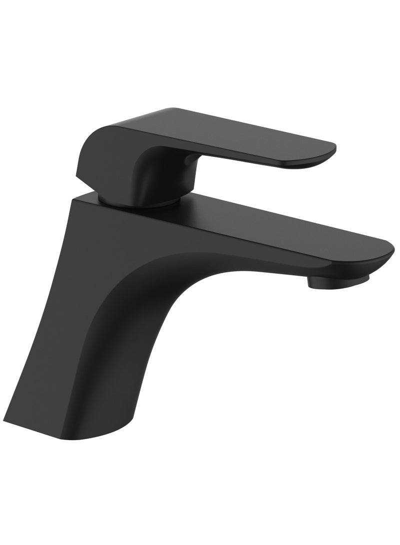 Hesanit Elite Single Lever Bathroom Mixer With Pop Up Waste-Single Handle lavatory Deck Mount Basin Mixer-(Matte Black) MB - Image 1