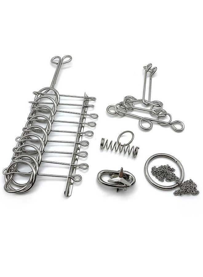 Zooshine 18 Sets Metal Brain Puzzles Teasers Iq Toys,Metal Puzzles Games For Adults Kids - Image 2
