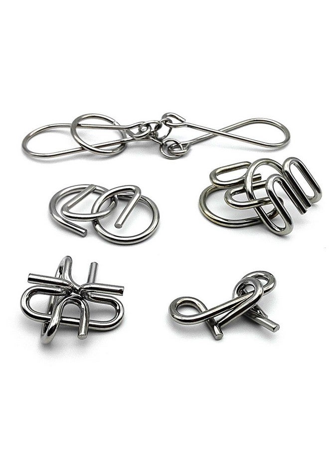 Zooshine 18 Sets Metal Brain Puzzles Teasers Iq Toys,Metal Puzzles Games For Adults Kids - Image 3