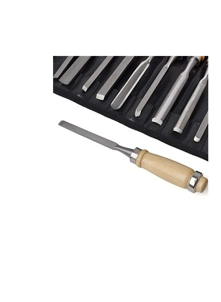ABBASALI Wood Carving Hand Chisel Woodworking Lathe Gouges Tools Set (12 Pieces )  - Image 5