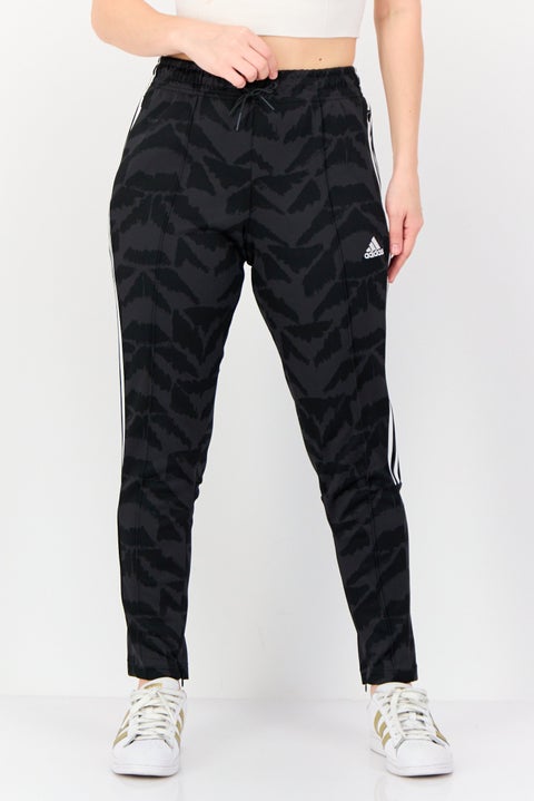Women Sportswear Fit Drawstring Training Track Pants, Multicolor