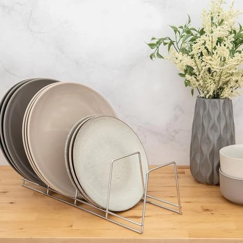 Better Houseware 4-Section Plate Rack, Large, Chrome - Image 3