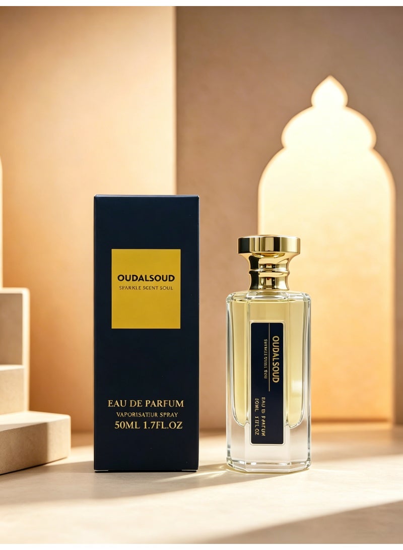 أود أل سعود عطر العنبر وخشب الصندل أو دو بارفان ٥٠ مل / عطر زهري فاكهي للرجال والنساء / هدية مثالية لرمضان وعيد الحب - Image 3