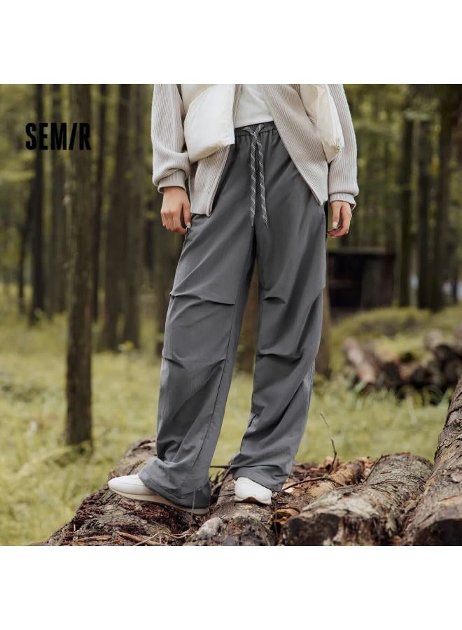 Semir Women's Casual Winter Pants Three-protection Anti-static Fleece Loose Drawstring Wide-leg Trousers Long Pants 109725127006 - Image 1