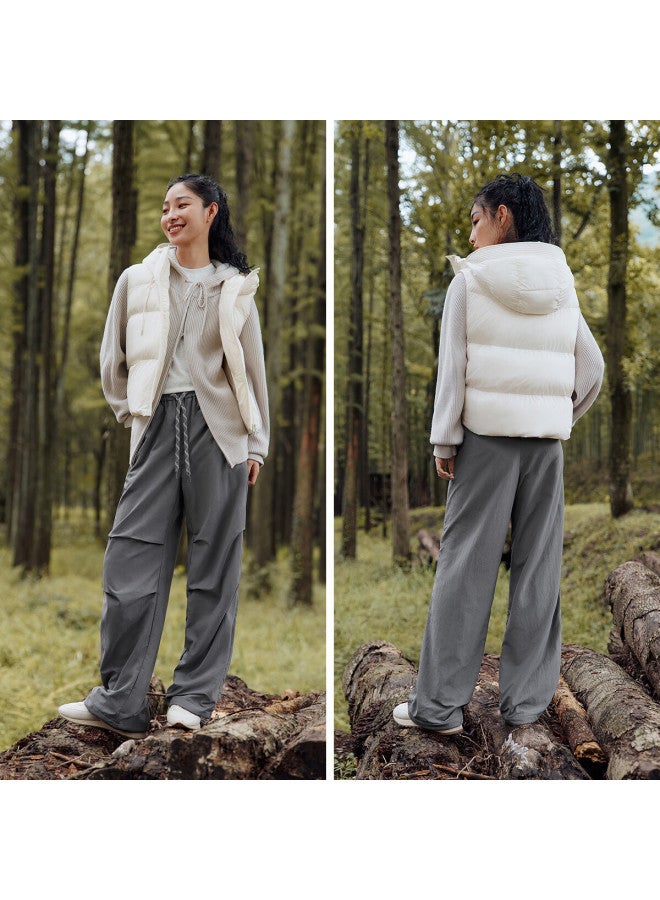 Semir Women's Casual Winter Pants Three-protection Anti-static Fleece Loose Drawstring Wide-leg Trousers Long Pants 109725127006 - Image 3