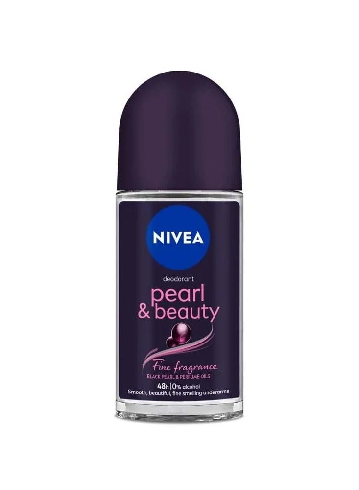Nivea Deodorant Roll On Pearl & Beauty 50ml - Image 1