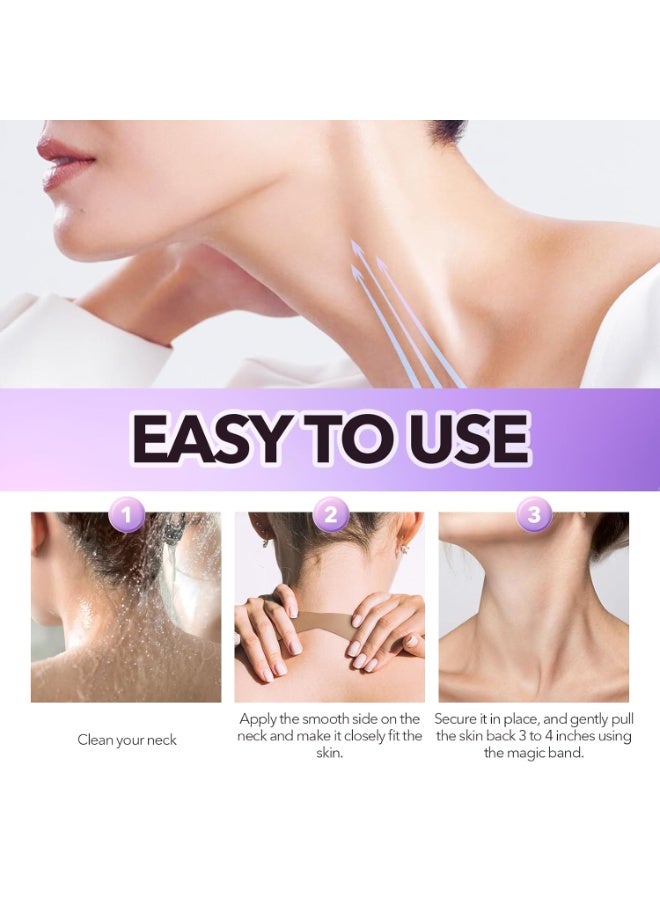 20PCS Neck Firming Tape, Neck Tape Tightening Invisible | Invisible Skin Strips for Sagging Skin and Double Chin, Quickly Lifting Patches to Necks Line, Breathable & Waterproof Design - Image 5