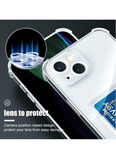 Generic Wallet Phone Case Slim Fit Card Slot Transparent Case Protective Soft Shockproof Case with Card Holder For Samsung Galaxy A25 5G  - Image 5