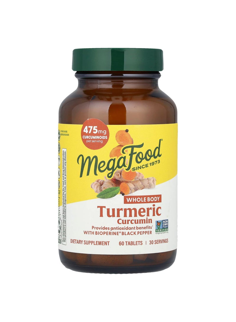 MegaFood Turmeric Curcumin, 60 Tablets