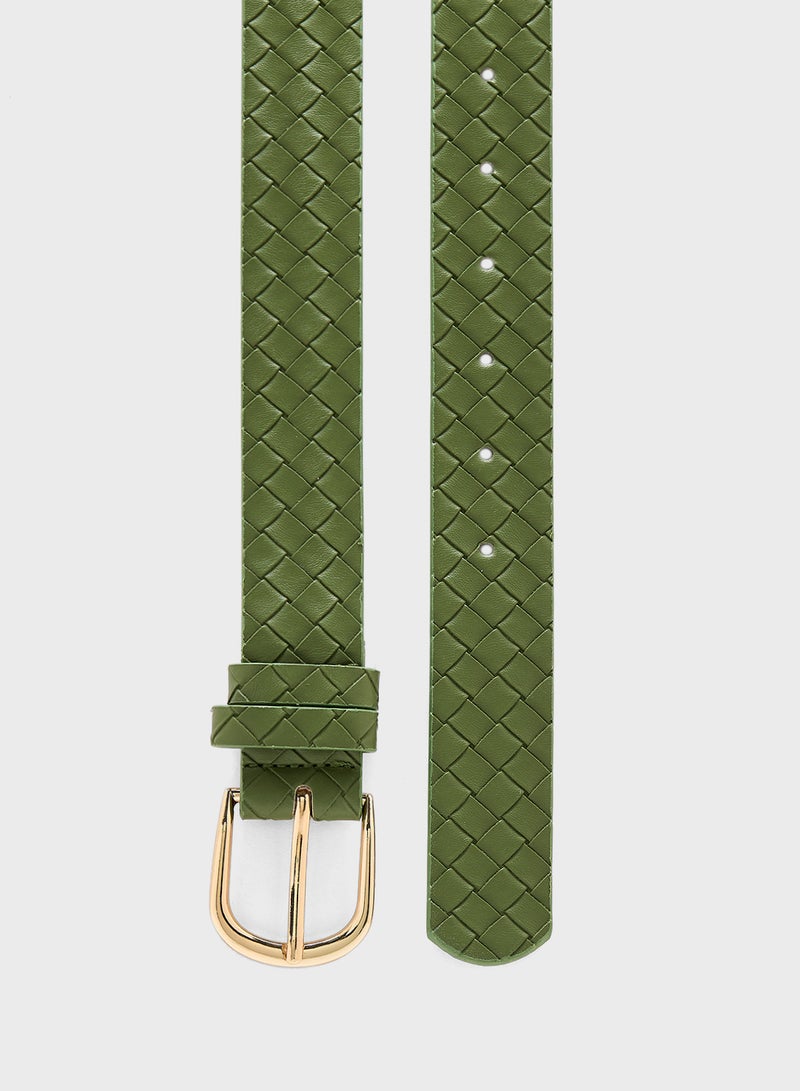 Ginger Weave Textured Belt  - Image 2
