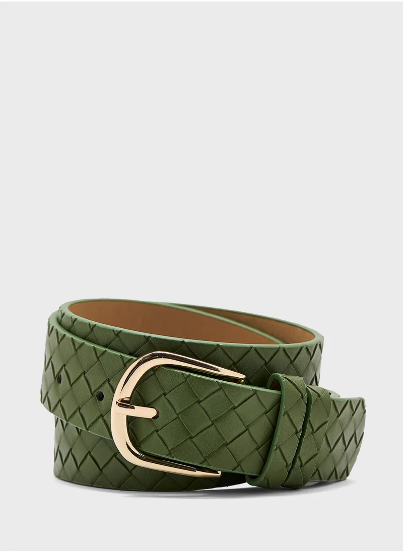 Ginger Weave Textured Belt