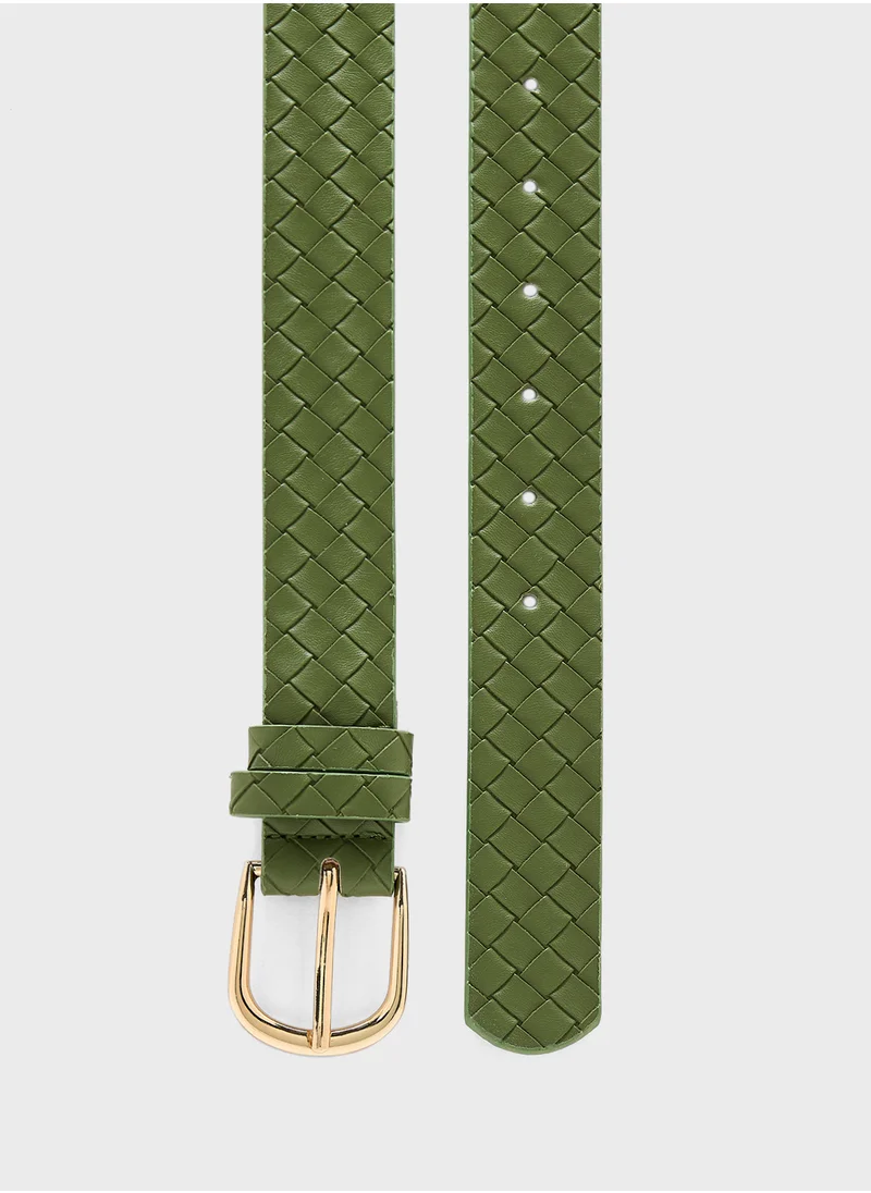 Ginger Weave Textured Belt