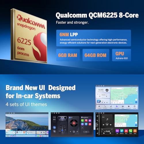 Eonon E90X6S 6+64GB Car Stereo for BMW 3 Series 2005-2011(E90/E91/E92/E93), Android 13 Wireless CarPlay & Android Auto, 9 Inch Head Unit, HDMI/SWC/4G LTE/Bluetooth/WiFi - (E90A12S Upgrade) - Image 4