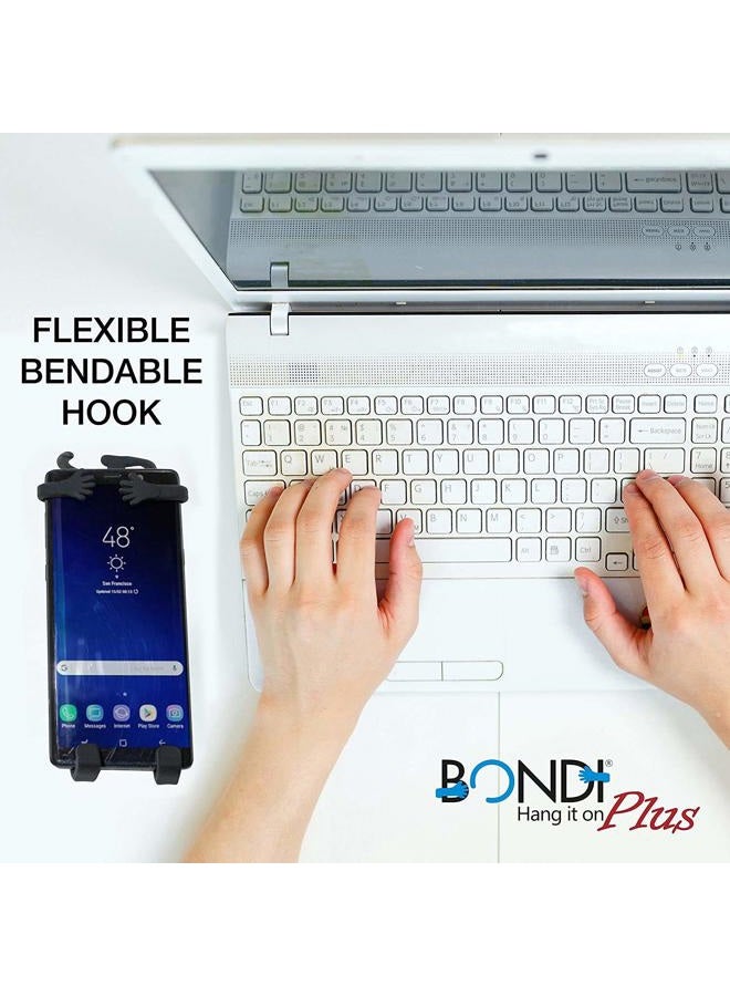 Bondi Plus Unique Flexible Cell Phone Holder for Car, Made of Silicon, Made specifically for All Those Larger Smartphones Like The iPhone 6 Plus, Note, Galaxy & More! - Black - Image 4