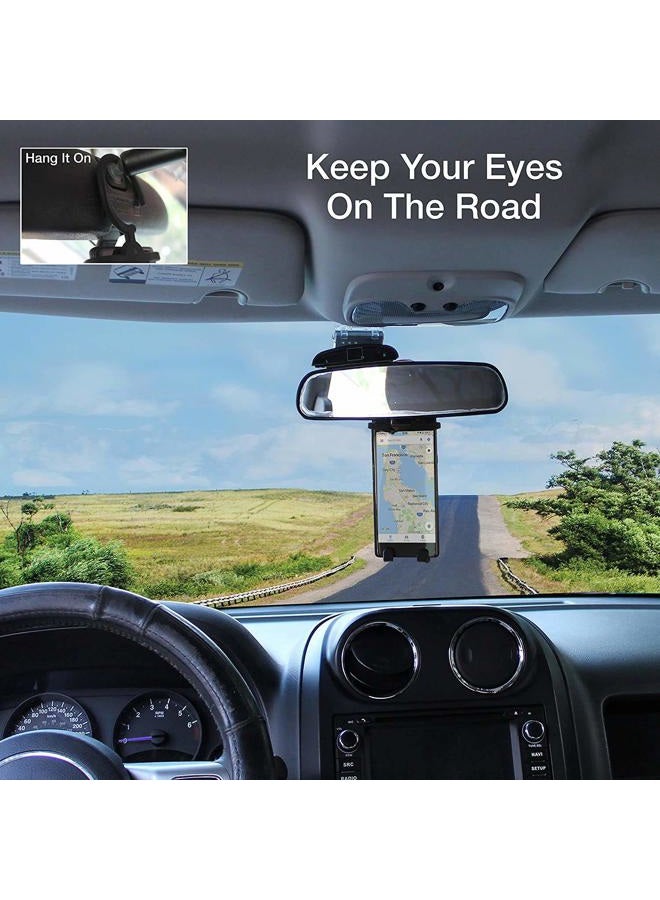 Bondi Plus Unique Flexible Cell Phone Holder for Car, Made of Silicon, Made specifically for All Those Larger Smartphones Like The iPhone 6 Plus, Note, Galaxy & More! - Black - Image 2