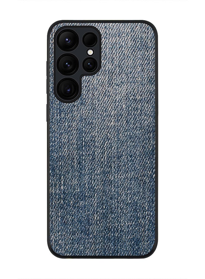 Stylizedd For Samsung Galaxy S25 Ultra 5G Case,Slim fit Camera Protection, Shockproof Thin Phone cover  - Dark Denim Print - Image 1