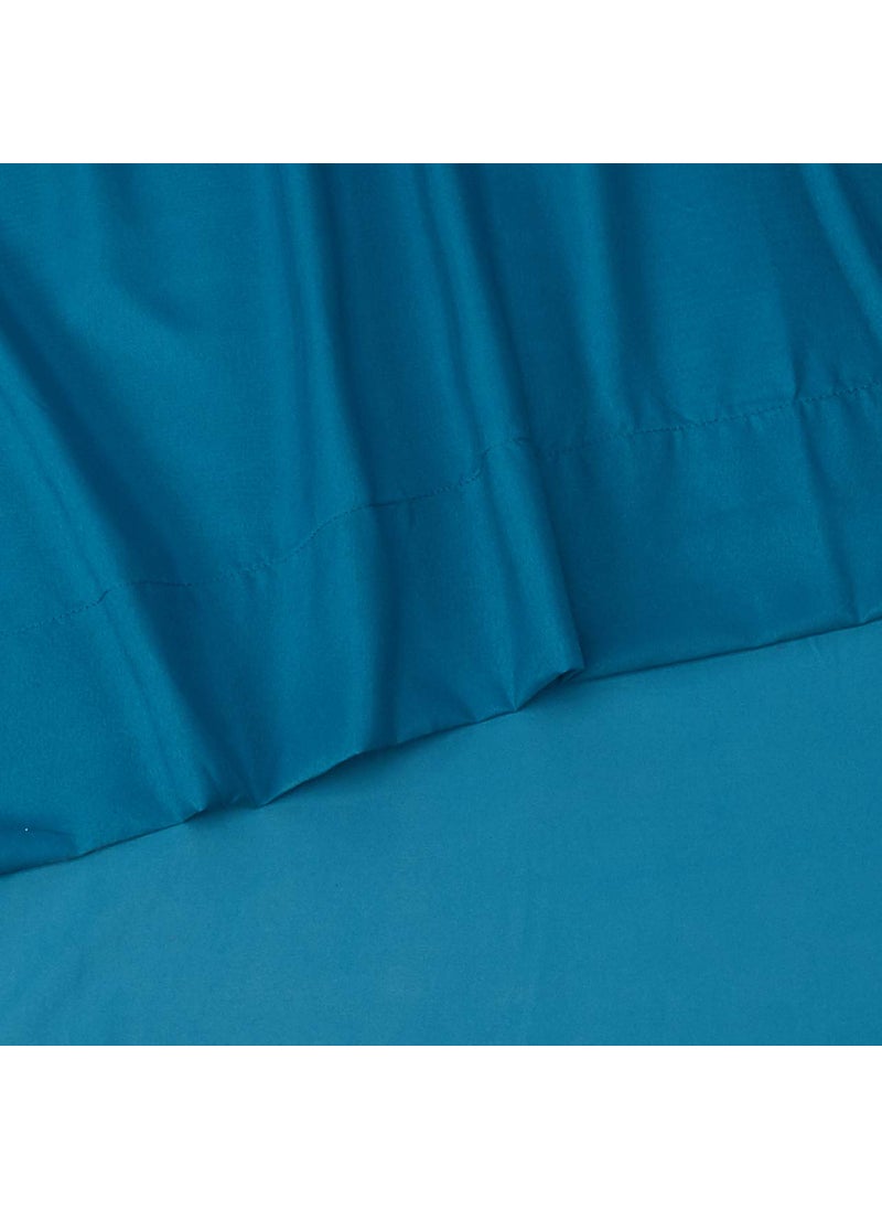 Comfort Spaces Comfort Spaces Microfiber Bed Sheets Set 14"" Deep Pocket  Wrinkle Resistant  All Around Elastic - Year-Round Cozy Bedding Sheet  Matching Pillow Cases  Twin XL  Teal 4 Piece  - Image 4