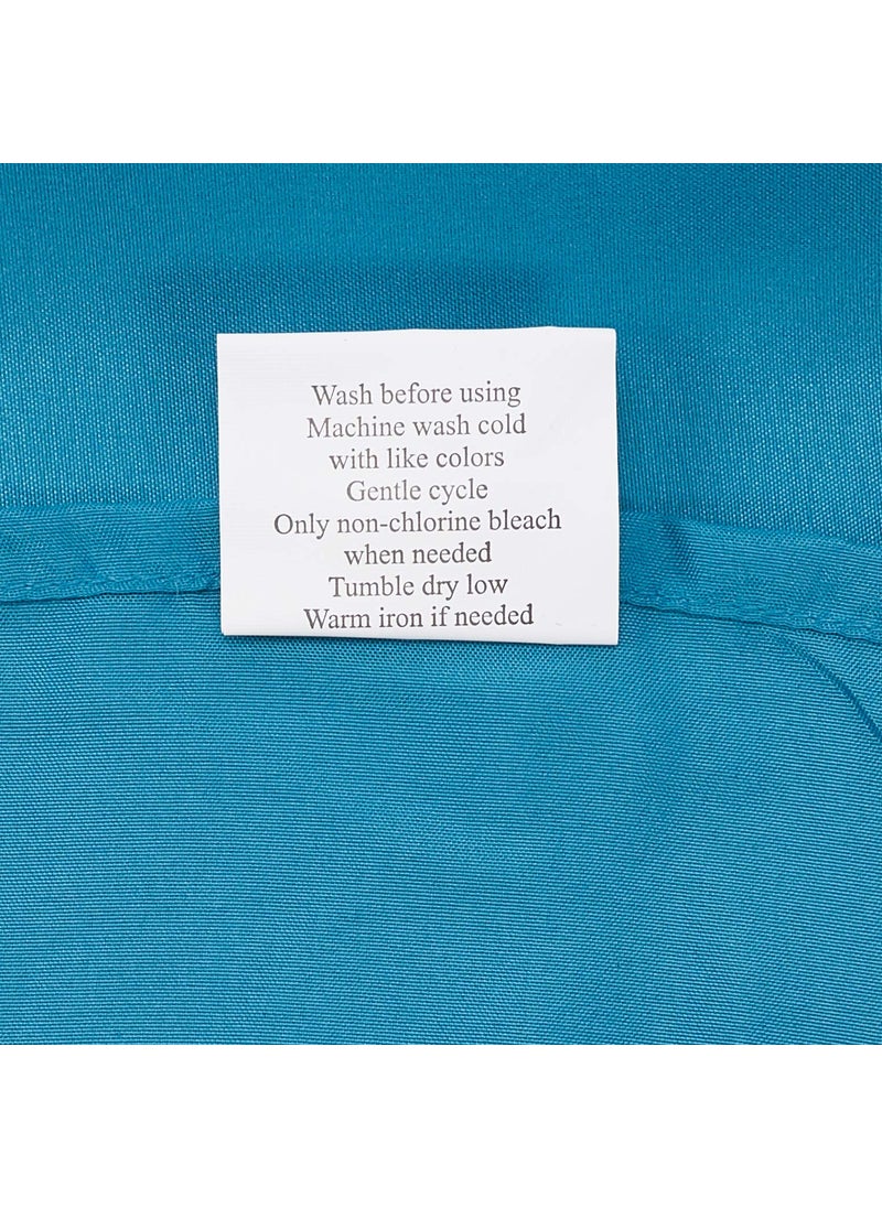 Comfort Spaces Comfort Spaces Microfiber Bed Sheets Set 14"" Deep Pocket  Wrinkle Resistant  All Around Elastic - Year-Round Cozy Bedding Sheet  Matching Pillow Cases  Twin XL  Teal 4 Piece  - Image 3