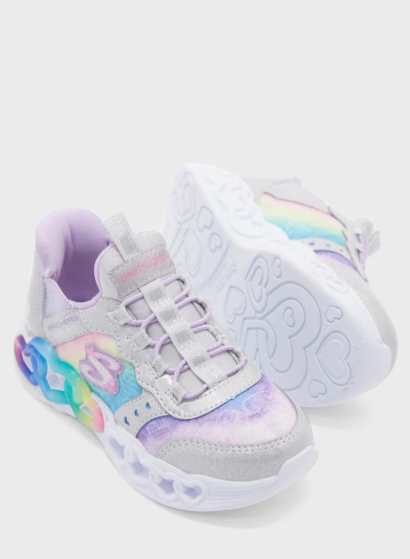 SKECHERS Infinite Heart Lights Sneakers