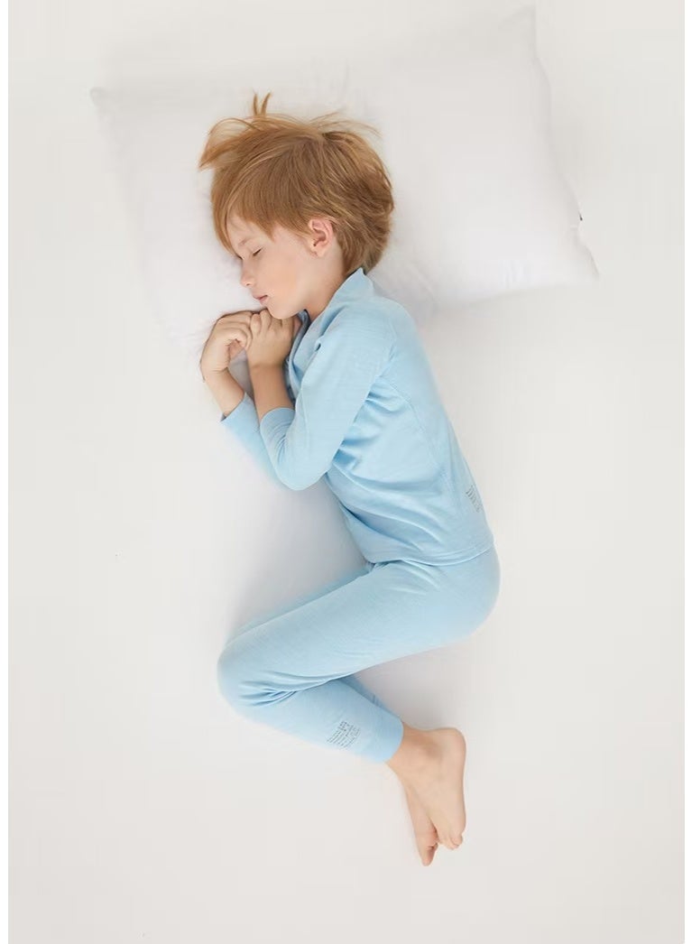 general 1 set of children's thermal underwear, thickened pajamas, winter cotton sweater - Image 2