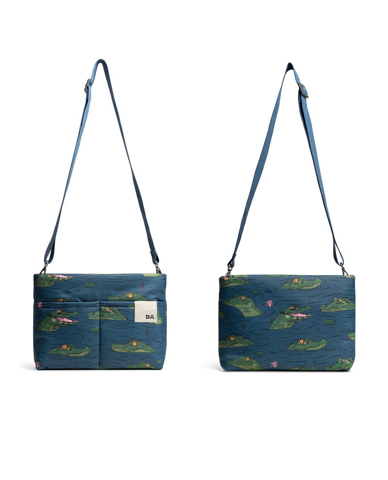 DailyObjects Printed Retreat Sling Crossbody Bag For Girls, Men and Women| Crafted with soft-touch Polyester | One Spacious Main Zippered Compartment and Two Deep Slip Pockets | Detachable Strap - Image 2