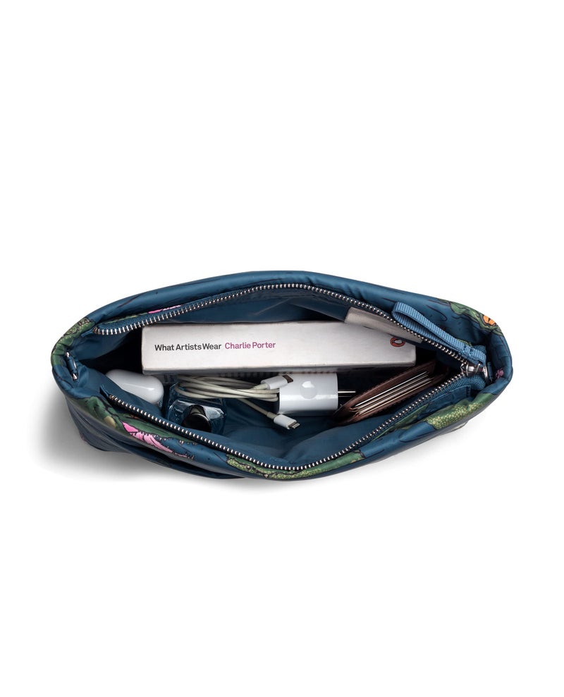 DailyObjects Printed Retreat Sling Crossbody Bag For Girls, Men and Women| Crafted with soft-touch Polyester | One Spacious Main Zippered Compartment and Two Deep Slip Pockets | Detachable Strap - Image 4