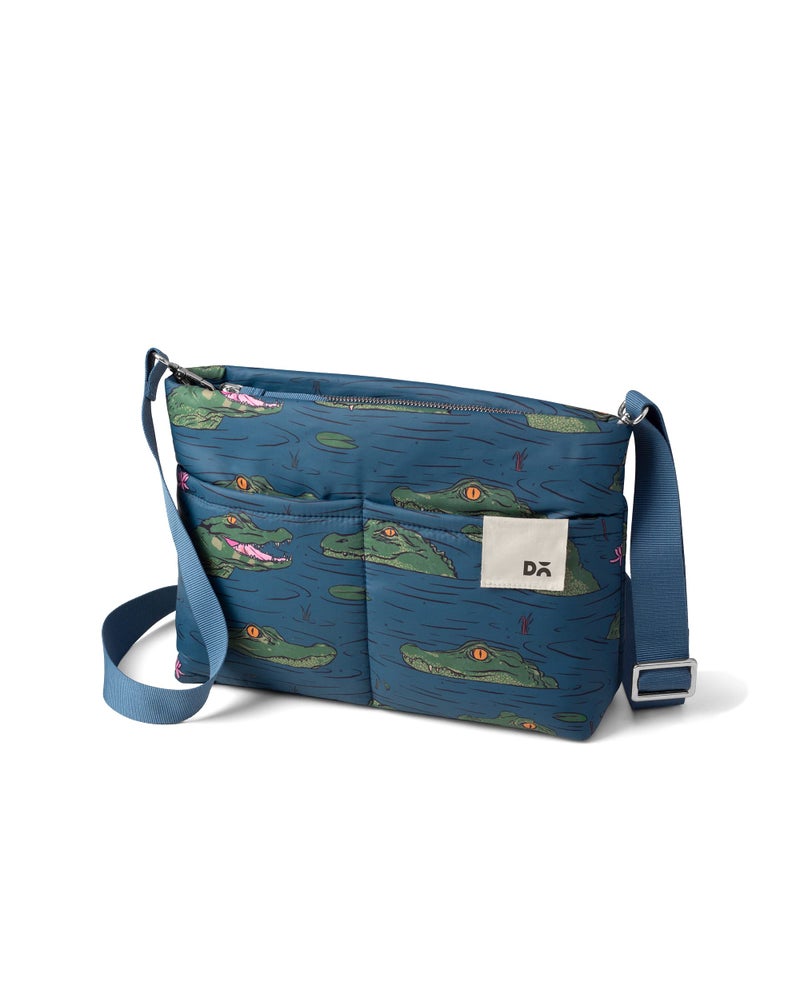 DailyObjects Printed Retreat Sling Crossbody Bag For Girls, Men and Women| Crafted with soft-touch Polyester | One Spacious Main Zippered Compartment and Two Deep Slip Pockets | Detachable Strap - Image 3