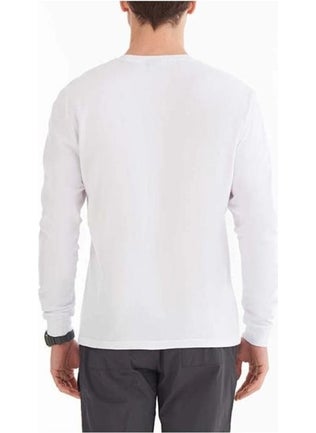 Columbia Csc M Basic Sm Logo Ls Tee White Men's T-Shirt CS0354-100  - Image 2