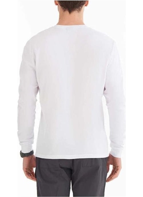 Columbia Csc M Basic Sm Logo Ls Tee White Men's T-Shirt CS0354-100  - Image 2