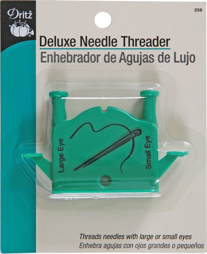 256 DELUXE NEEDLE THREADER GREEN