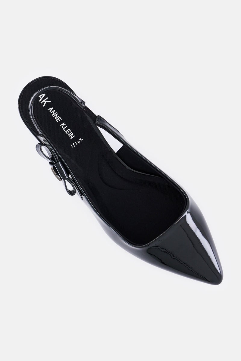 ANNE KLEIN حذاء نسائي بكعب متوسط أكيبي، أسود - Image 4