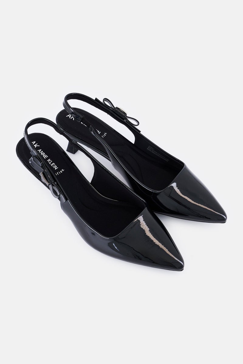 ANNE KLEIN Women Medium Akibbey Slingback Pumps, Black - Image 2