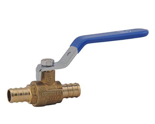 LD- 1/2" PEX Brass Ball Valve,1/2-in PEX LF Brass Shut off Ball Valve with Red & Blue Long Lever, Pex Barb Water Valve with cUPC Certified for Cold and Hot water-LD Brand (10-Pack) - Image 4