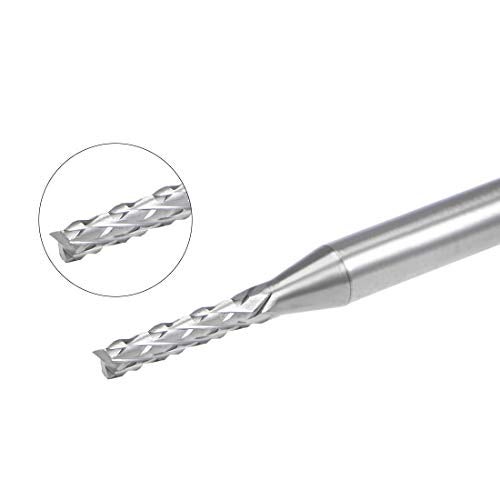 Nxtop 10Pcs 1.7mm Carbide End Mill Engraving Milling Cutter CNC Router Bits for PCB Machine, 1/8" Shank - Image 3