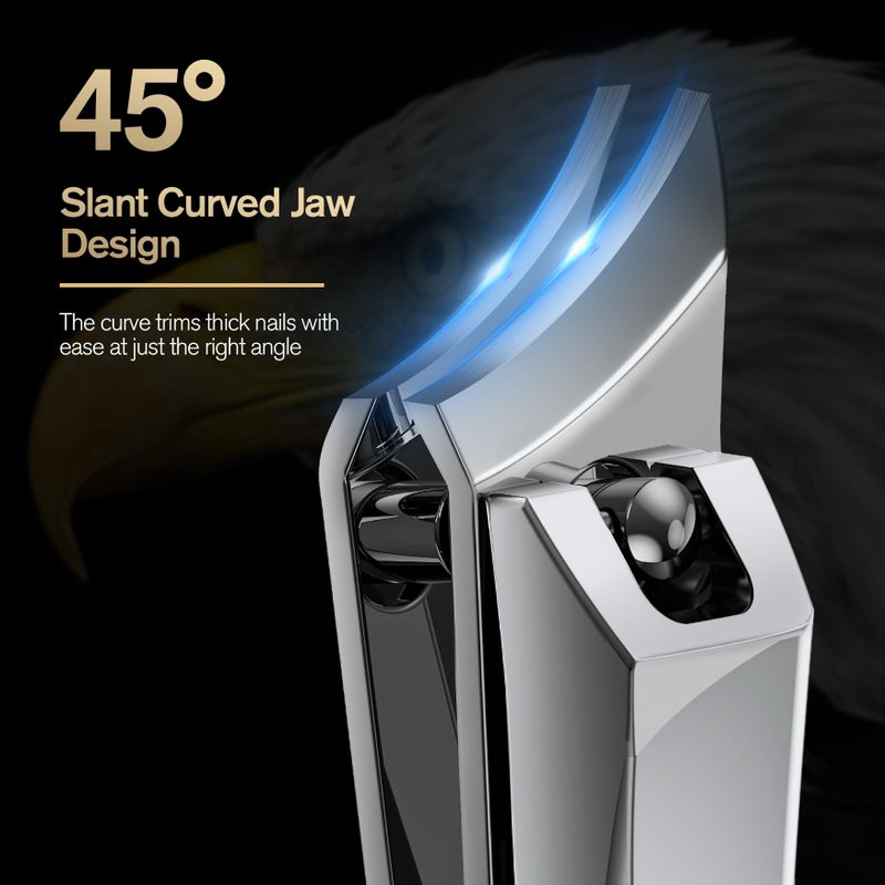 FERYES Ingrown Nail Clipper - Slant Curved Blade Nail Clipper for Thick Toenails and Ingrown Nails, Podiatrist Toenail Clippers for Seniors and Men - Image 3