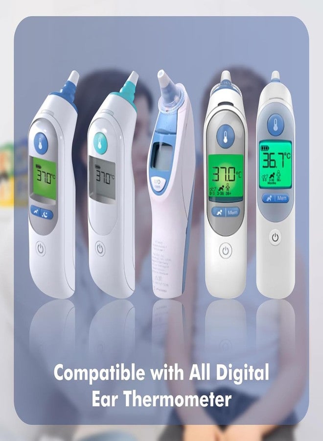 Indusoire 40 غطاءً للاستخدام مرة واحدة لمقياس حرارة الأذن، أغطية صحية للمسبار لقياس دقيق لدرجة الحرارة، متوافقة مع مختلف أنواع مقاييس حرارة الأذن، مثالية للاستخدام المنزلي والعيادي - Image 3