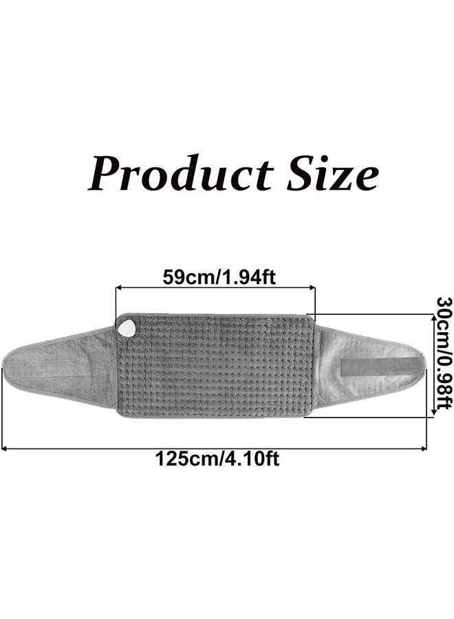 Heating Pad for Back, Neck and Shoulder Pain Relief, Electric Heating Pad 9 Temperature Adjustment 4 Speed Intelligent Timer for Women Men - Image 2